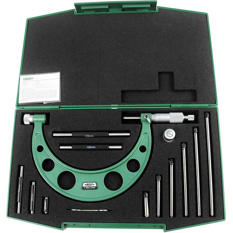 9 میکرومتر میله ای خارج 0-150 میلی متر اینسایز کد 150-3206 - Image 1